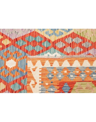 Tappeto Kilim Afghanistan marrone grigio 174x234