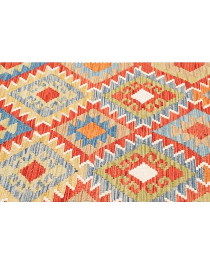 Tappeto Kilim Afghanistan beige verde 173x235