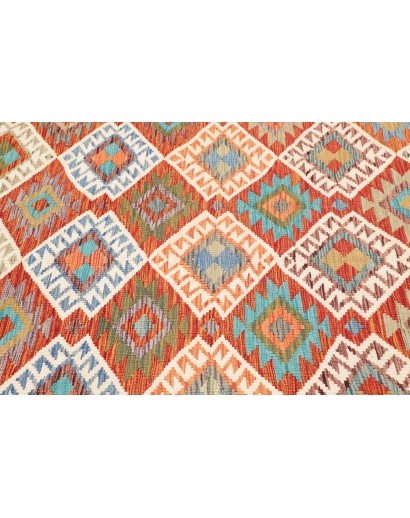 Tappeto Kilim Afghanistan marrone blu 176x242