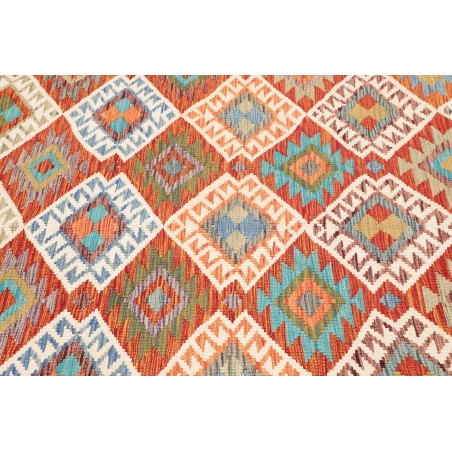 Tappeto Kilim Afghanistan marrone blu 176x242