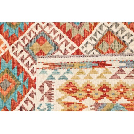 Tappeto Kilim Afghanistan marrone blu 176x242