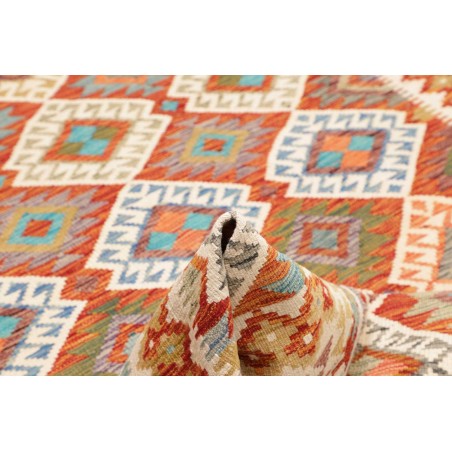 Tappeto Kilim Afghanistan marrone blu 176x242