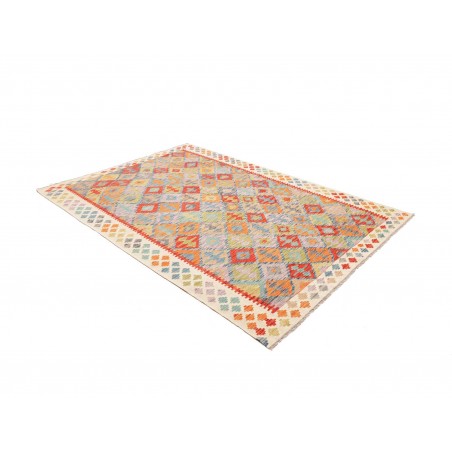Tappeto Kilim Afghanistan marrone azzurro 172x238
