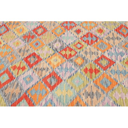 Tappeto Kilim Afghanistan marrone azzurro 172x238
