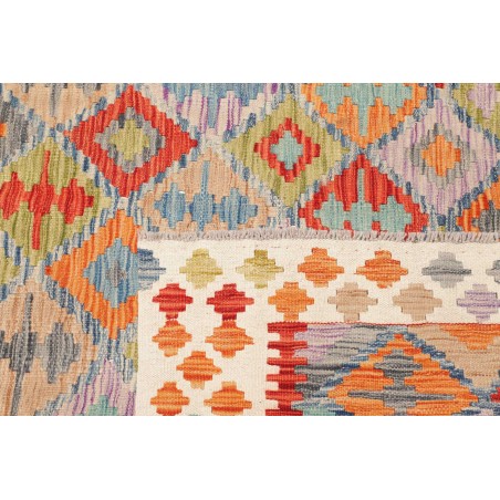 Tappeto Kilim Afghanistan marrone azzurro 172x238