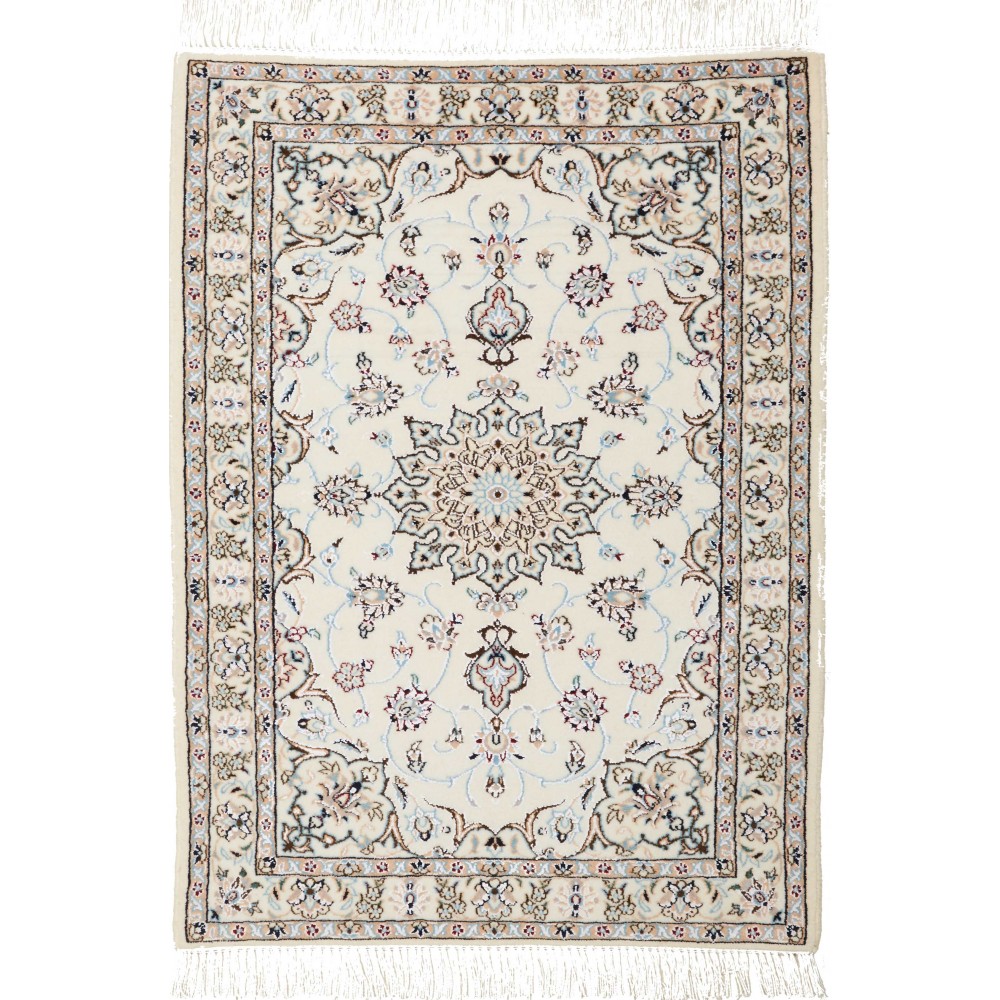 Tappeto Nain 6La Persia bianco grigio 65x90 Tappeto Nain 6La Persia bianco grigio 65x90