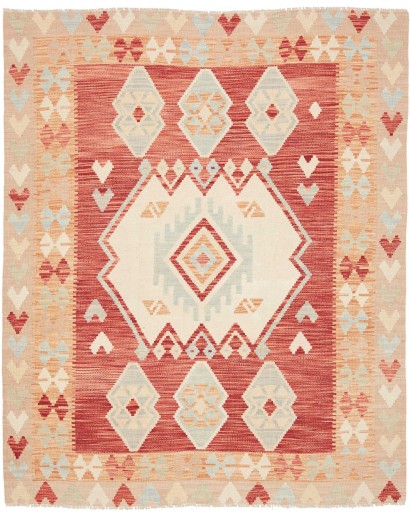 Tappeto Kilim Afghanistan marrone giallo 153x187