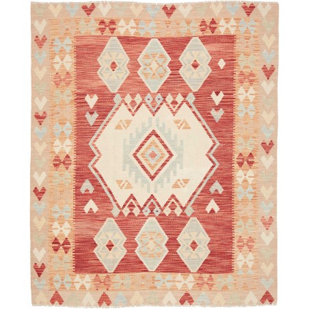 Tappeto Kilim Afghanistan marrone giallo 153x187