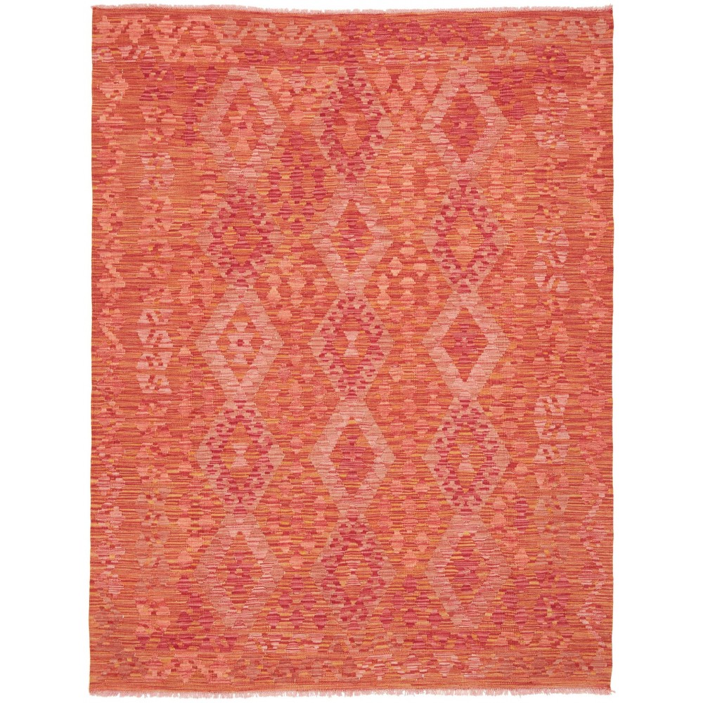 Tappeto Kilim Afghanistan rosso arancione 152x196