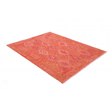 Tappeto Kilim Afghanistan rosso arancione 152x196