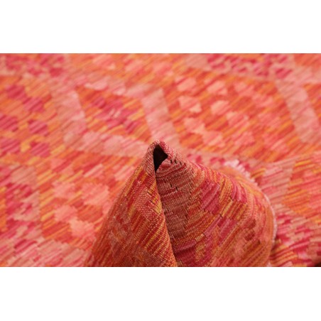Tappeto Kilim Afghanistan rosso arancione 152x196