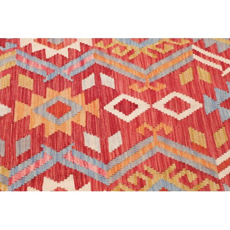 Tappeto Kilim Afghanistan rosso beige 149x205