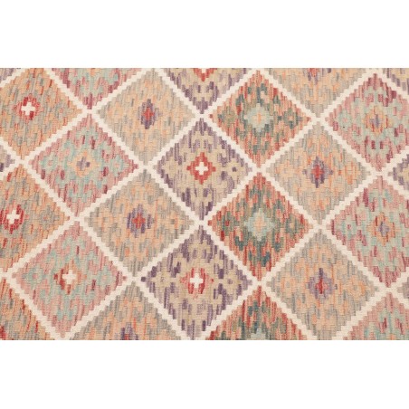 Tappeto Kilim Afghanistan marrone rosso 123x173