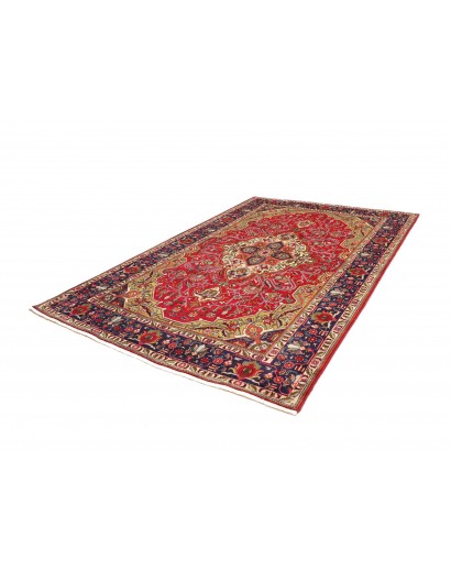 Tappeto Tabriz Persia marrone giallo 202x302
