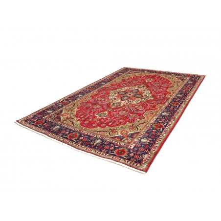 Tappeto Tabriz Persia marrone giallo 202x302