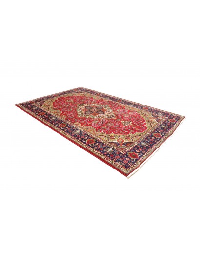 Tappeto Tabriz Persia marrone giallo 202x302