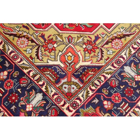Tappeto Tabriz Persia marrone giallo 202x302