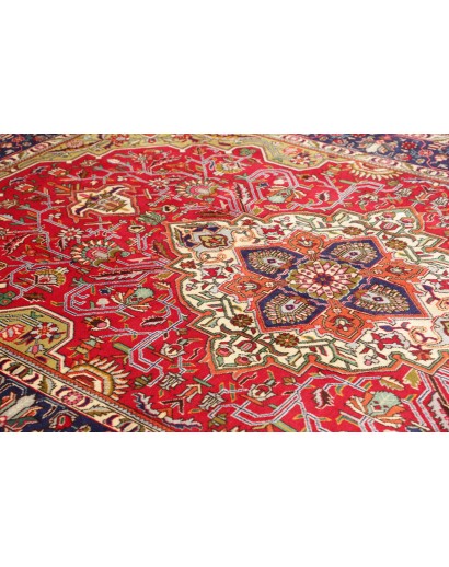 Tappeto Tabriz Persia marrone giallo 202x302