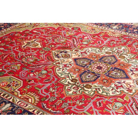 Tappeto Tabriz Persia marrone giallo 202x302