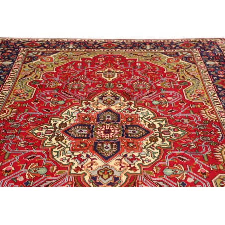 Tappeto Tabriz Persia marrone giallo 202x302