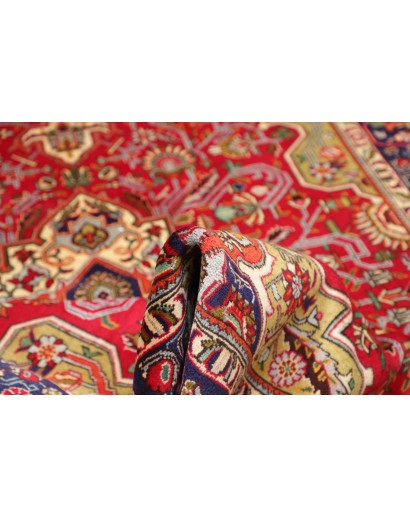 Tappeto Tabriz Persia marrone giallo 202x302