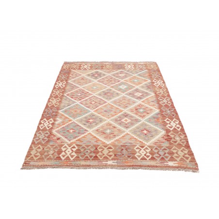 Tappeto Kilim Afghanistan marrone rosso 121x180