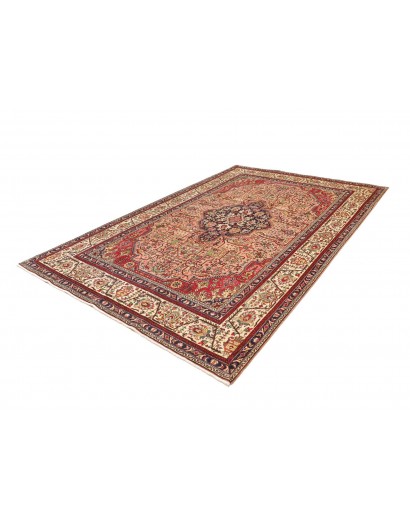 Tappeto Tabriz Persia marrone giallo 200x302
