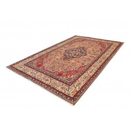 Tappeto Tabriz Persia marrone giallo 200x302