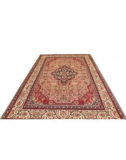 Tappeto Tabriz Persia marrone giallo 200x302