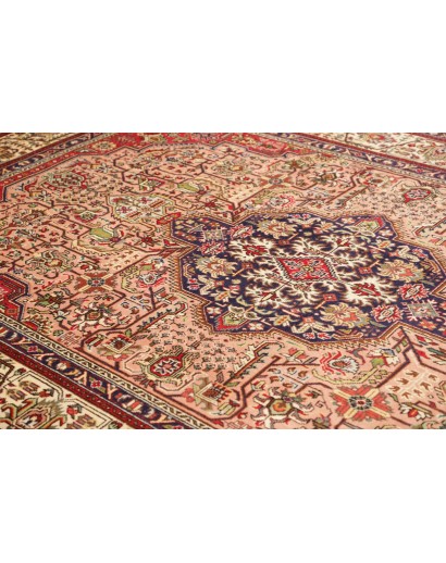 Tappeto Tabriz Persia marrone giallo 200x302
