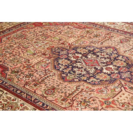 Tappeto Tabriz Persia marrone giallo 200x302