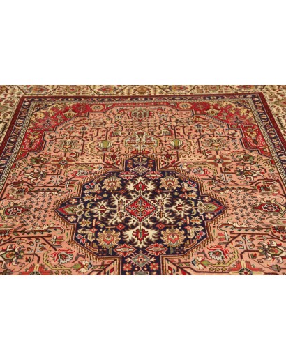 Tappeto Tabriz Persia marrone giallo 200x302