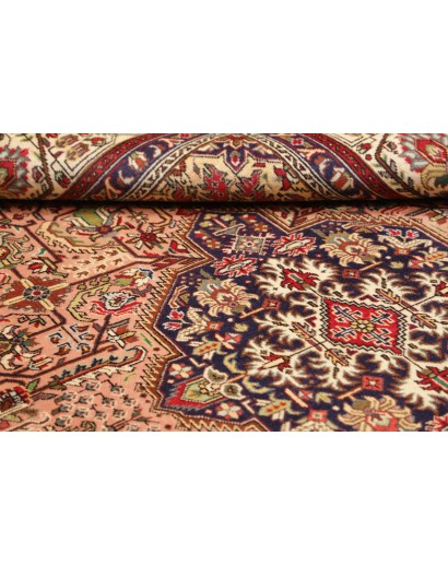 Tappeto Tabriz Persia marrone giallo 200x302