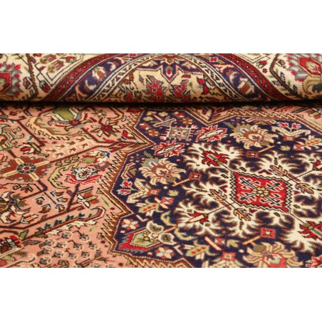 Tappeto Tabriz Persia marrone giallo 200x302