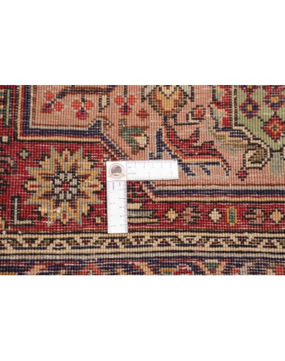 Tappeto Tabriz Persia marrone giallo 200x302