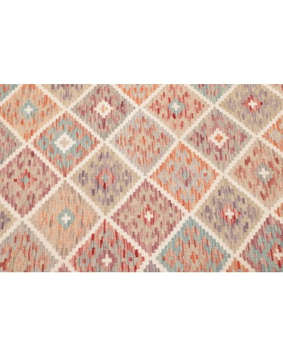 Tappeto Kilim Afghanistan marrone rosso 121x180