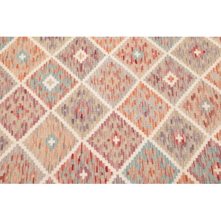 Tappeto Kilim Afghanistan marrone rosso 121x180