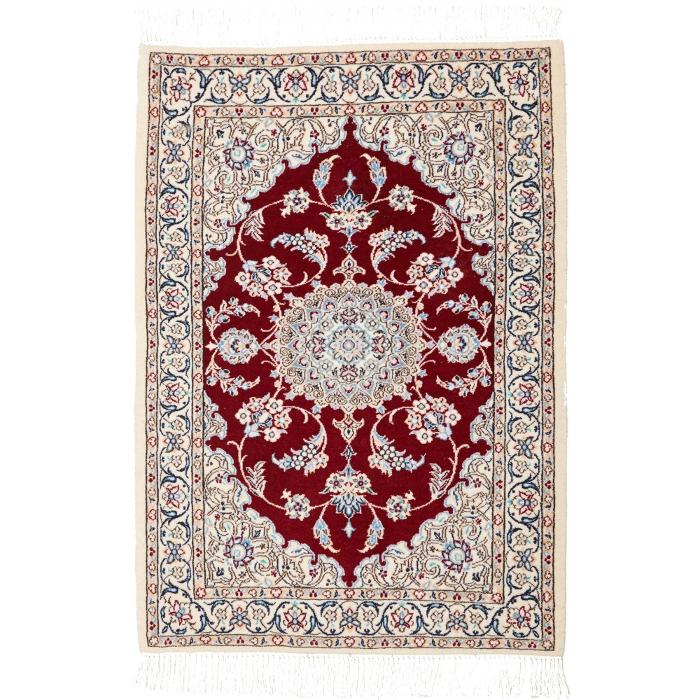 Tappeto Nain 6La Persia bianco grigio 62x93 Tappeto Nain 6La Persia bianco grigio 62x93