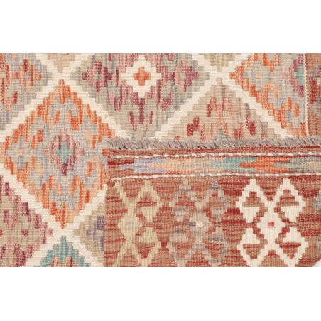 Tappeto Kilim Afghanistan marrone rosso 121x180