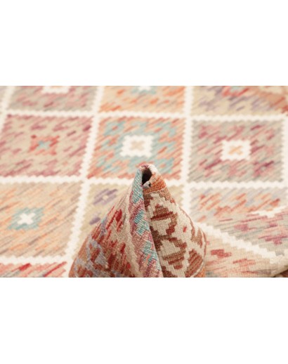 Tappeto Kilim Afghanistan marrone rosso 121x180