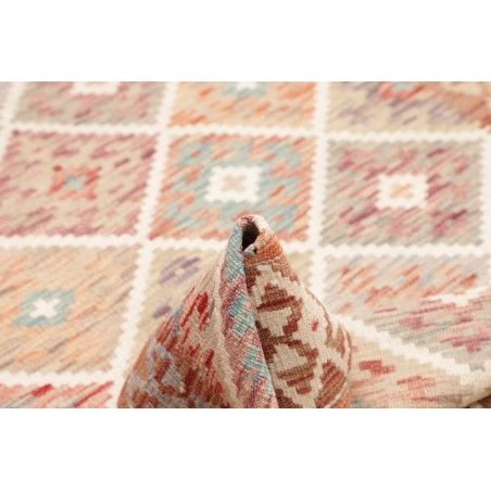 Tappeto Kilim Afghanistan marrone rosso 121x180
