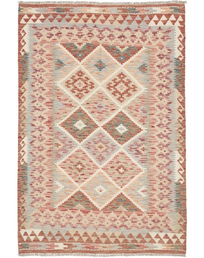 Tappeto Kilim Afghanistan marrone 126x186