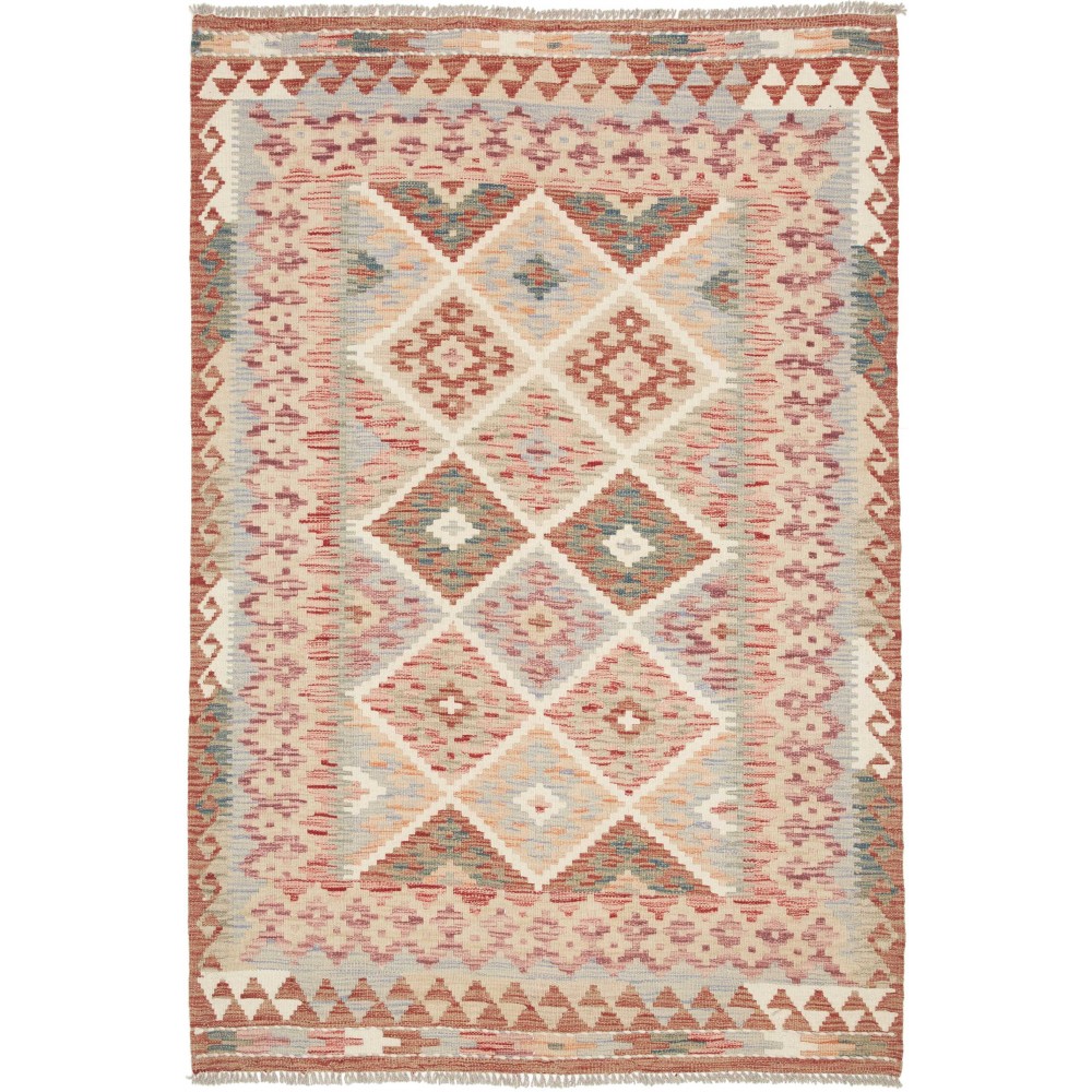 Tappeto Kilim Afghanistan marrone 126x186