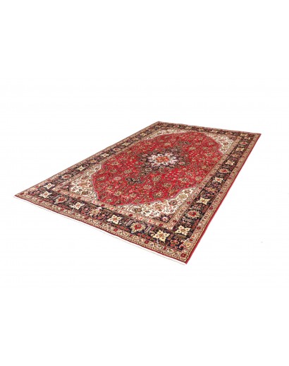 Tappeto Tabriz Persia marrone giallo 195x298