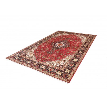 Tappeto Tabriz Persia marrone giallo 195x298