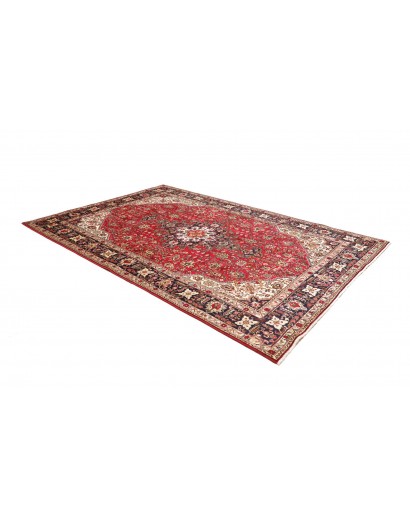 Tappeto Tabriz Persia marrone giallo 195x298