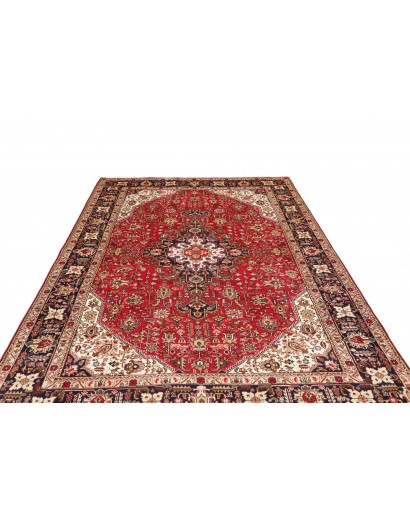 Tappeto Tabriz Persia marrone giallo 195x298
