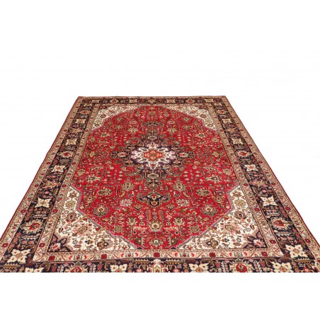 Tappeto Tabriz Persia marrone giallo 195x298