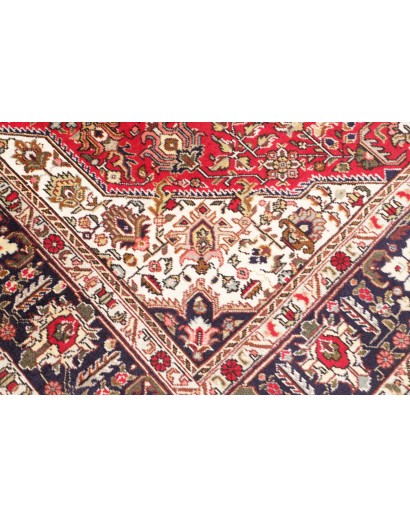 Tappeto Tabriz Persia marrone giallo 195x298