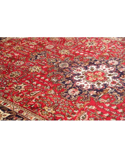 Tappeto Tabriz Persia marrone giallo 195x298